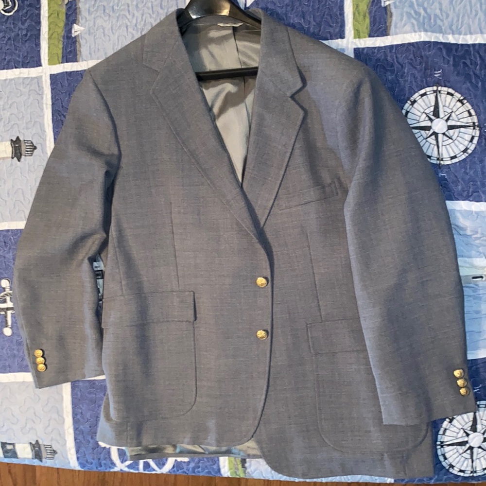 Vintage - Mikael York collection men’s gray size 50R suit jacket